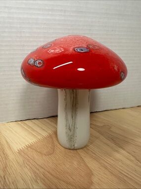 6 in Glass Mushroom Cottage Core Devore